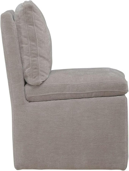Liberty Furniture Accent Dining Chair with Castors - Squared Back - Truffle Upholstry