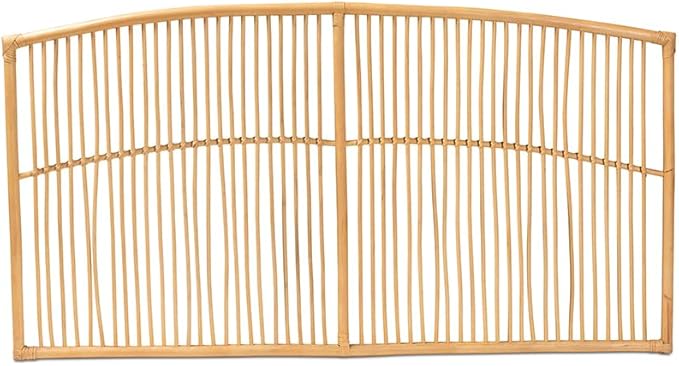 Maykoosh Bohemian Bliss Brown Rattan Modern Marvel Size Wall-Mount Headboard
