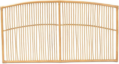 Maykoosh Bohemian Bliss Brown Rattan Modern Marvel Size Wall-Mount Headboard