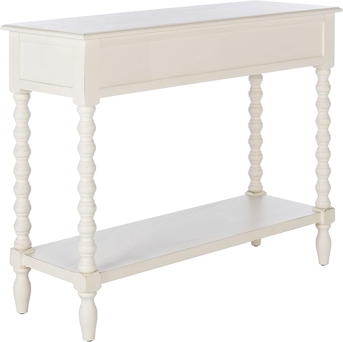 SAFAVIEH Home Collection Athena Distressed White 2-Drawer Console Table