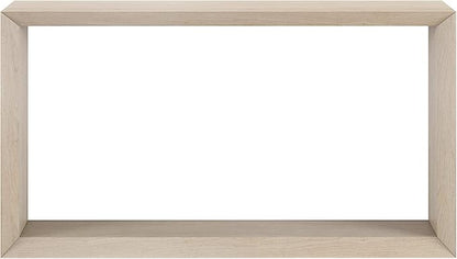 Henn&Hart 55'' Wooden Rectangular Console Table Entryway Table, Sofa Table with Wooden Shelf for Entryway, Living Room, Couch, Hallway, or Office, Alder White