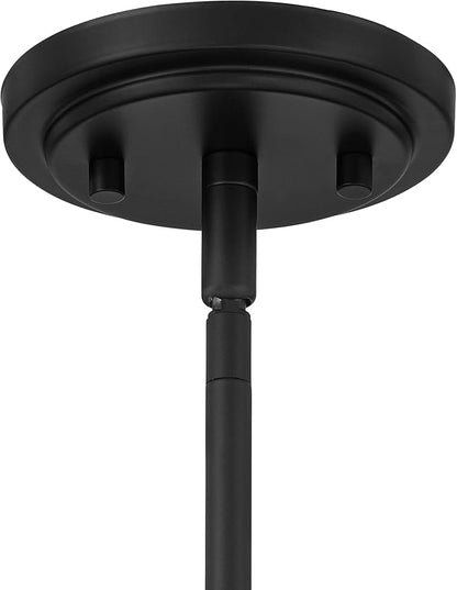 Possini Euro Design Clara 16" Modern Pendant Chandelier Ceiling Light Fixture Dining Room Over Table Kitchen Island Foyer Hanging 4-Light Black Gold Finish Hallway Entryway Living Room Indoor Office