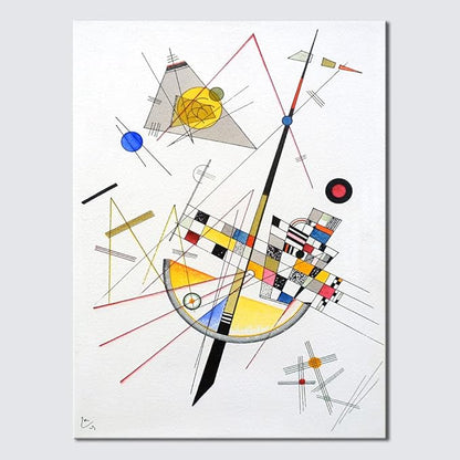 Wieco Art Canvas Prints Delicate Tension #85, 1923 by Wassily Kandinsky Classic Art Reproductions Canvas Wall Art for Home Decoration