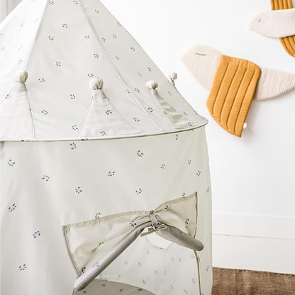 3 Sprouts Kids Play Tent - Sustainable Recycled Fabric – Fun Spacious Childs Playhouse for Indoor Games for Boys & Girls - Durable Fort Pop Up House for Toddlers & Children Age 3-10 - Blueberry Taupe