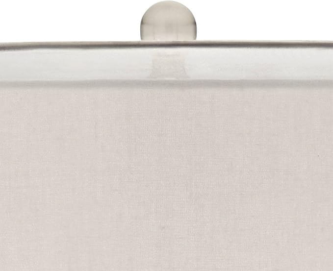 Possini Euro Design Swift Modern Table Lamp 32" Tall with USB Dimmer Round Riser Mercury Glass Chrome Neck Double Drum Shade for Bedroom Living Room House Bedside Nightstand Office Entryway Family
