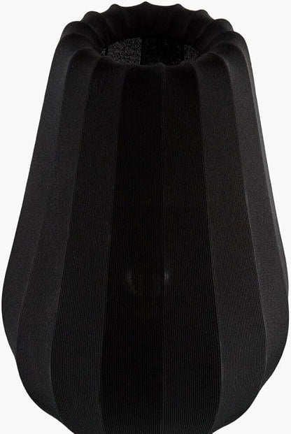 Livabliss Table Lamps, 31" Cayo Modern Bedside Nightstand Table Lamp for Bedroom Living Room Office, Black Body with Black Black Shade (31" H x 13" W x 13" D)