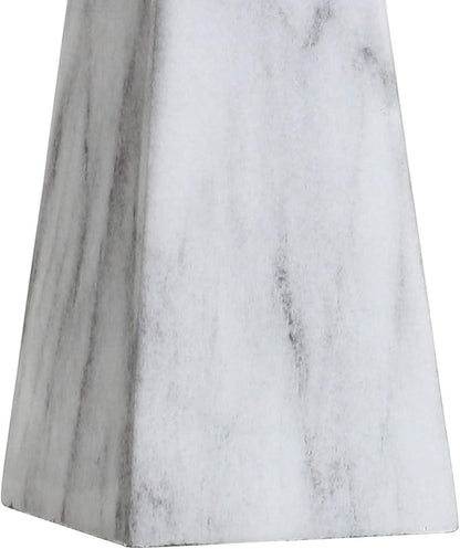 JONATHAN Y JYL1037A Owen 20.5" Resin LED Table Lamp, Contemporary, Office, Living Room, Family Room, Dining Room, Bedroom, Hallway, White Marble Finish