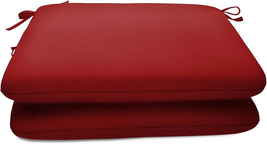 Sunbrella Patio Cushions - (2 Pack) - 18" W x 18" L x 2.5" T, Outdoor Chair Cushion with Comfort, Style & Durability Designed for Outdoor Living - Made in The USA