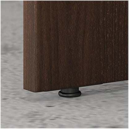 Bush Business Furniture Studio C Bow Front Desk, 72W x 36D, Black Walnut