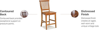Homestyles Americana Brown Counter Stool