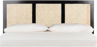 SAFAVIEH Home Collection Vienna Black Cane Full Headboard Platform, Double (HBD8004B-F)