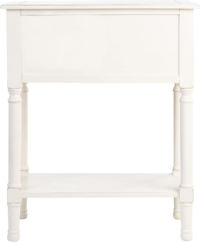 SAFAVIEH Home Collection Primrose White 3-Drawer Console Table