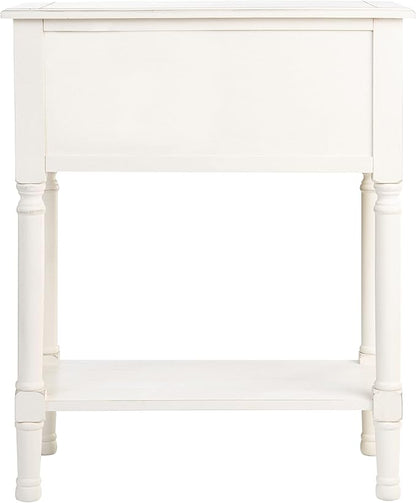 SAFAVIEH Home Collection Primrose White 3-Drawer Console Table