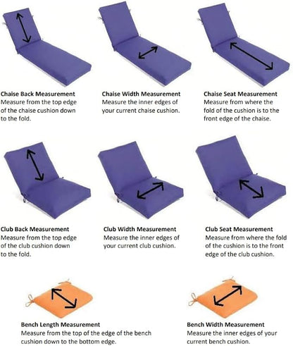 Sunbrella Patio Cushions - (2 Pack) - 18" W x 18" L x 2.5" T, Outdoor Chair Cushion with Comfort, Style & Durability Designed for Outdoor Living - Made in The USA