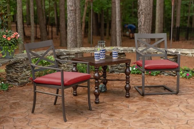 Sunbrella Patio Cushions - (2 Pack) - 18" W x 18" L x 2.5" T, Outdoor Chair Cushion with Comfort, Style & Durability Designed for Outdoor Living - Made in The USA