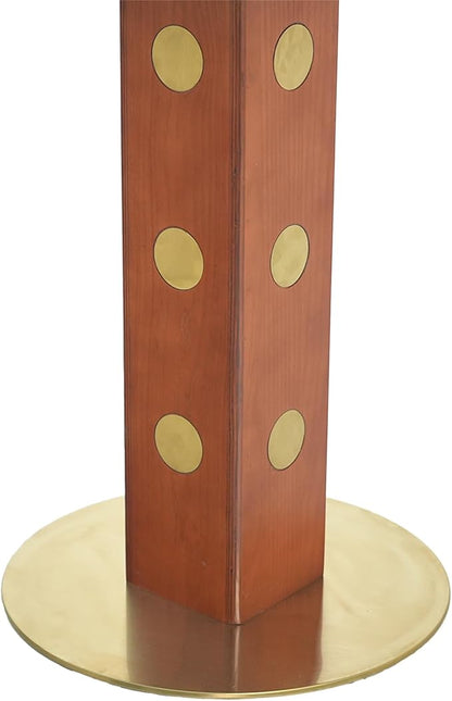 Sintered Stone Office Table and Chair Set - 33.5" Round Table for Small Offices (Red Leg and Black Top, 1 Table and 4 Chairs)