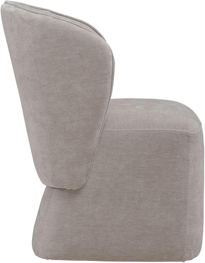 Liberty Furniture Accent Dining Chairs with Castors - Rounded Arm - Truffle Upholstry - Set of Four