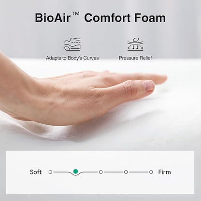 Novilla 8 inch Queen Mattress, Foam and Spring Hybrid Mattress Queen Size with Adaptive Foam for Pressure Relieving & Breathable Comfort, CertiPUR-US Certified-Ideal for Youth & Guest Rooms