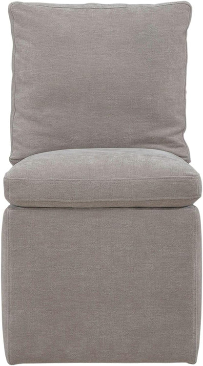 Liberty Furniture Accent Dining Chair with Castors - Squared Back - Truffle Upholstry