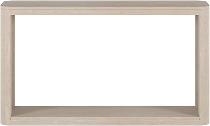 Henn&Hart 52" Wide Rectangular Console Table in Beech White, for Home, Living Room, Bedroom, Entertainment Room, Office