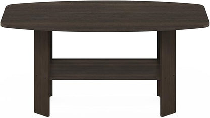 Furinno Simple Design Coffee Table, Dark Brown