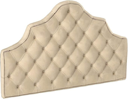 Safavieh MCR4036E-Q Mercer Collection Arebelle Buckwheat Velvet Headboard, Queen, Yellow