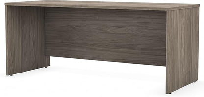 Bush Business Furniture Studio C 72W Computer Desk with Wire Management and Modesty Panel in Modern Hickory, Professional Table for Home Office and Corporate Office