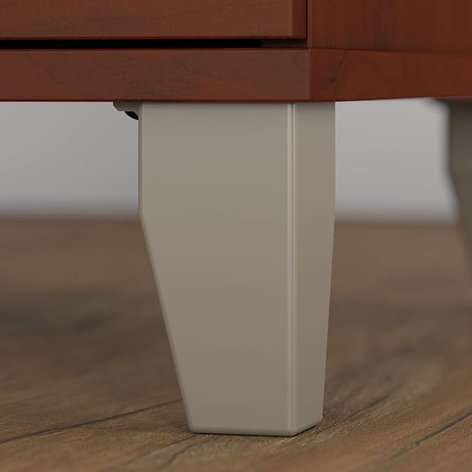 Bush Furniture 60-inch Home Office Desk with Drawers, Large Computer Table with Storage, Transitional Style, Somerset Collection, Hansen Cherry