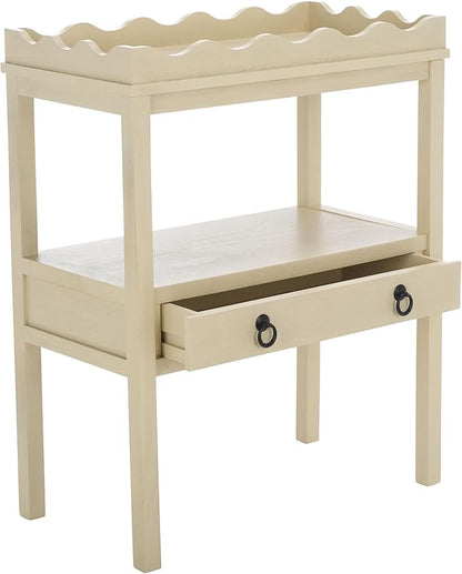 SAFAVIEH Home Collection Darlyn Sand 1-Drawer Rectangle Accent Table