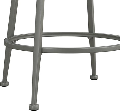 Hillsdale Hutchinson Swivel Counter Height Stool, Pewter