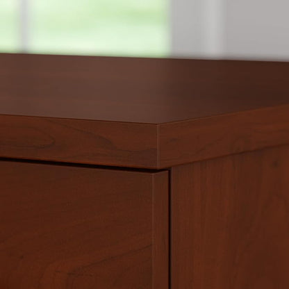 Bush Furniture 60-inch Home Office Desk with Drawers, Large Computer Table with Storage, Transitional Style, Somerset Collection, Hansen Cherry