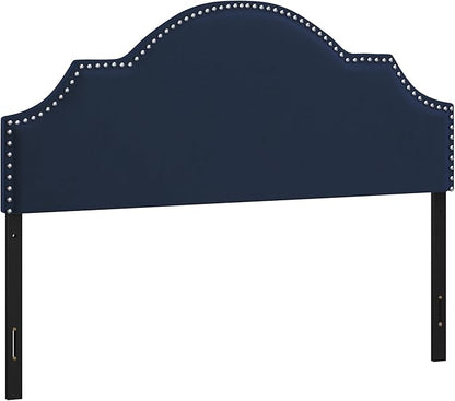 Hillsdale, Cynthia Upholstered Full/Queen Adjustable Headboard, Navy