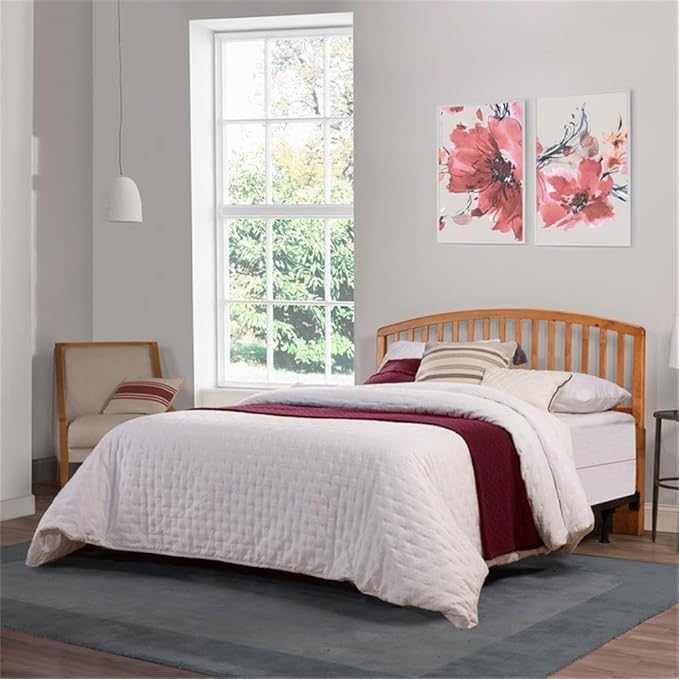 Hillsdale Carolina Headboard with Bed Frame, Full/Queen, Country Pine
