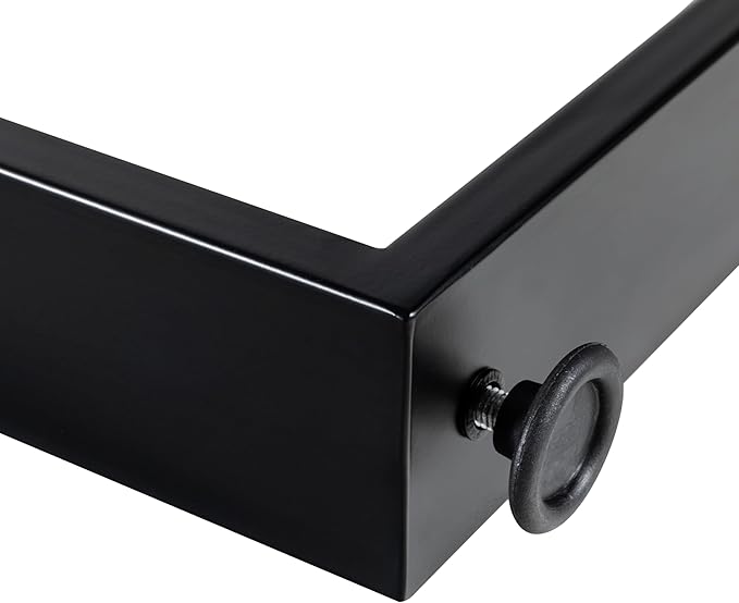 40 Inch Bar Table Legs for Desk, Dining Table with Adjustable Feet Pads,Home DIY Furniture Legs，Black Set of 2.