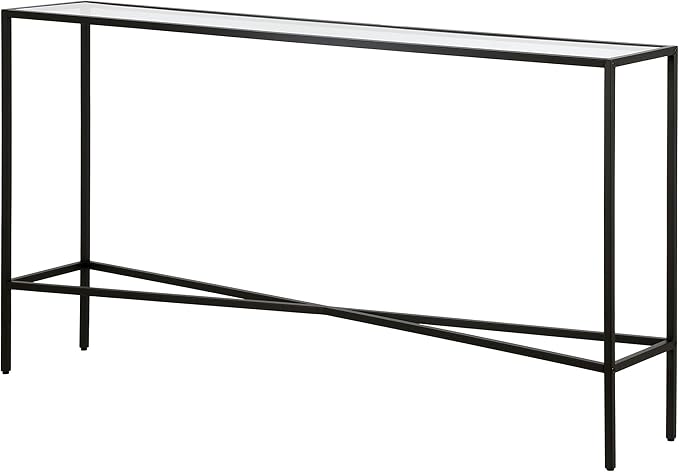 Henn&Hart Henley Console Table, 55" Wide, Black