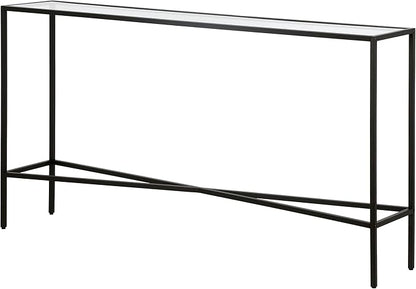 Henn&Hart Henley Console Table, 55" Wide, Black