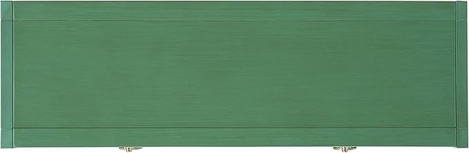 SAFAVIEH Home Collection Sadie Contemporary Turquoise Green 2-Drawer Console Table (Fully Assembled)