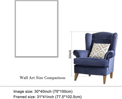 Wieco Art Large Framed Canvas Wall Art Sunflower by Vincent Van Gogh Oil Paintings Reproduction Abstract Wall Decorations for Living Room Golden Frame Home Office Decorations