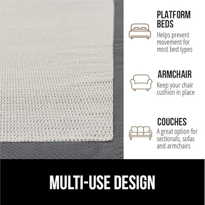 GORILLA GRIP Original Armchair Slide Stopper and Gripper, Keep Chairs and Topper Pad from Sliding for Sofa, Couch, Chair Cushion, Mattresses, Easy Trim Slip Resistant, Grips Helps Stop Slipping