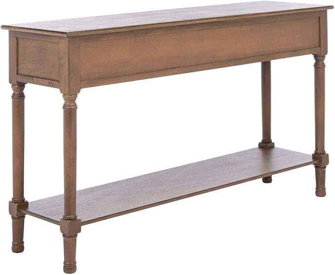 SAFAVIEH Home Collection Landers Brown 3-Drawer Console Table CNS5711C