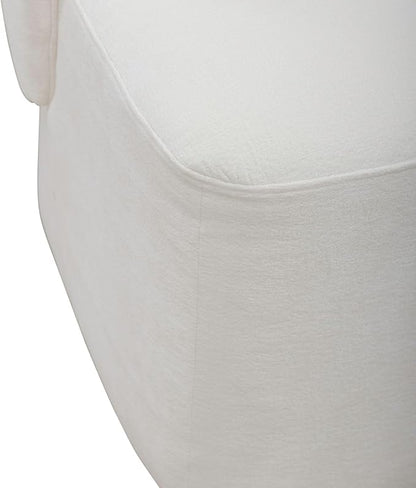 Liberty Furniture Accent Dining Chairs with Castors - Rounded Arm - Ivory Upholstry - Set of Four