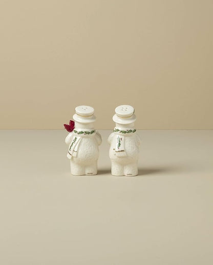 Lenox 896361 Happy Holly Days Snowmen Salt & Pepper Set, 2-Piece, Ivory, Christmas & Holiday Hosting