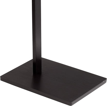 Possini Euro Design Barrett Modern Minimalist Task Floor Lamp LED Standing Base Adjustable 53" Tall Anodized Black Metal Touch On Off Decor for Living Room Reading House Bedroom Home