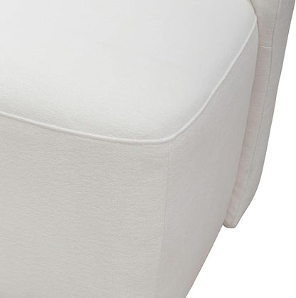Liberty Furniture Accent Dining Chair with Castors - Rounded Back - Ivory Upholstry