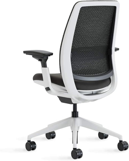 Steelcase Series 2 Office Chair, Seagull Frame, Cogent Connect Nickel, Hard Floor Casters