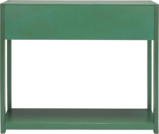 SAFAVIEH Home Collection Sadie Contemporary Turquoise Green 2-Drawer Console Table (Fully Assembled)