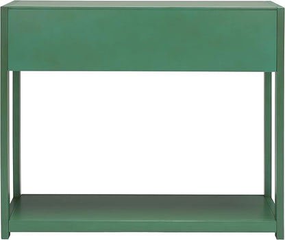 SAFAVIEH Home Collection Sadie Contemporary Turquoise Green 2-Drawer Console Table (Fully Assembled)