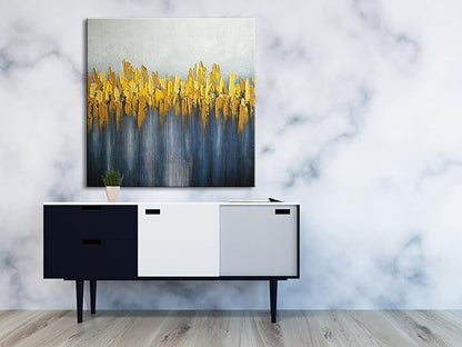 Wieco Art Pure Hand-Painted Paintings on Canvas Abstract Canvas Wall Art for Living Room Bedroom Wall Decor Modern Contemporary Landscape Artwork for Home Decorations