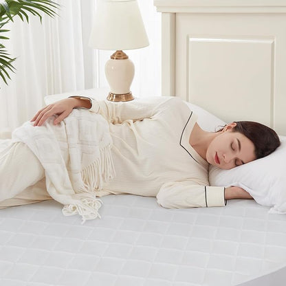 Sealy Heated Mattress Pad King Size Single Control for 2 Zones, 9 Heated Settings & 1-9 Hours Auto Shut Off, Luxury Quilted Bed Warmer with ETL Certified, Soft Extra-Cozy Fabric