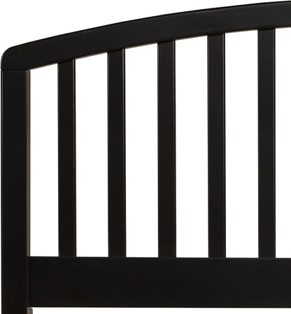 Hillsdale Furniture Carolina Headboard with Rails, Full/Queen, Black